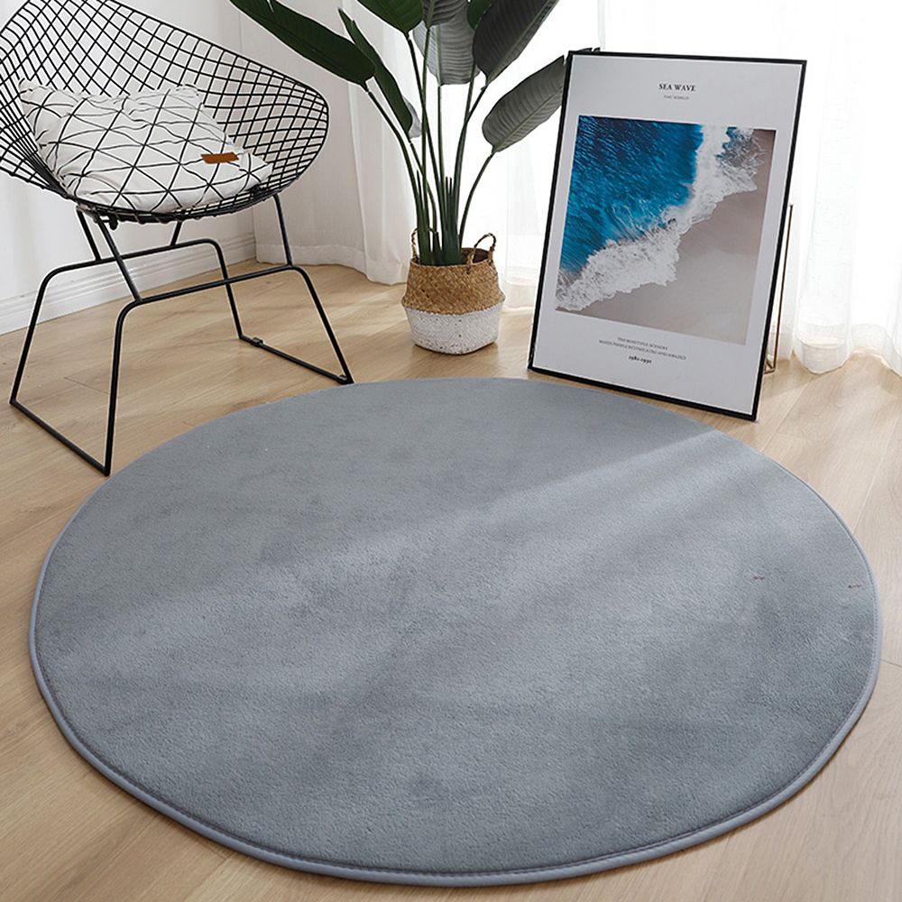 거실 침실 단모 원형 러그 카페트 소형 대형 100 cm