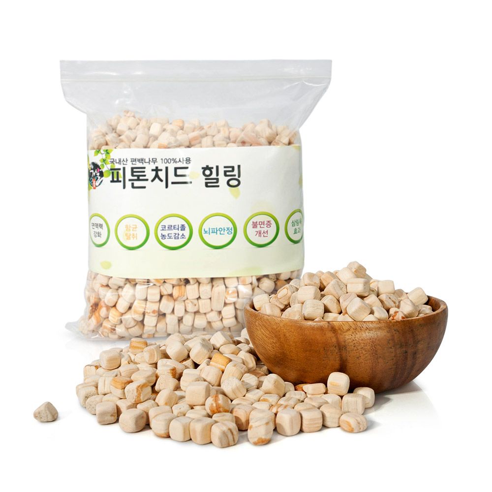 국내산 편백 나무 큐브칩 1kg 피톤치드 편백칩 - 상품 이미지