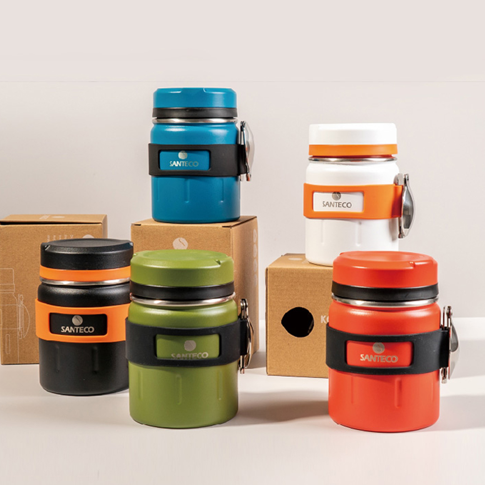 산테코 코지 보온죽통 500ml (숟가락포함)