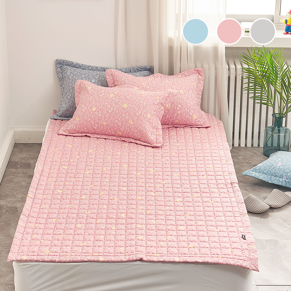 국내 생산 알러지케어 진먼지 진드기 방지 사계절 누빔 매트리스 침대 패드 SS Q