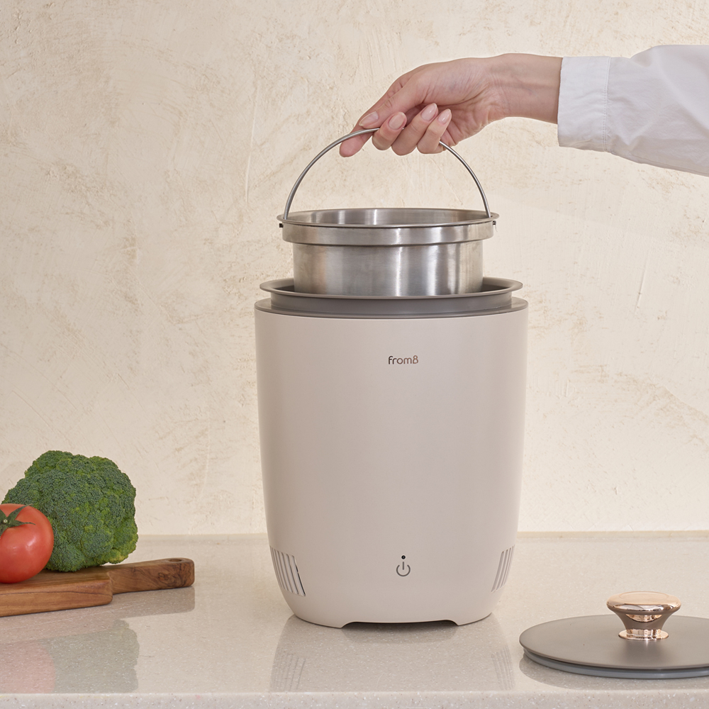 프롬비 냄새싹 음식물쓰레기 냉장고 가정용 음쓰 음식물 냉각처리기 FG257 베이지