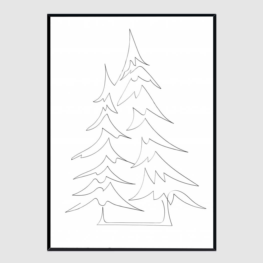 소품 액자 Pine Trees A3 사이즈 가벼운 몰딩 대형 프레임 제작 웨딩 정사각형 - 상품 이미지