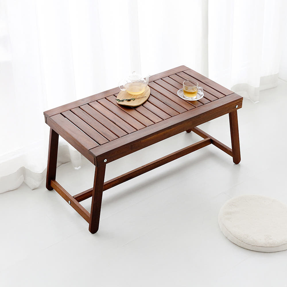 TANG 원목커피테이블 아카시아 체리브라운 0025.7784