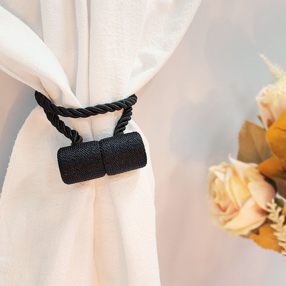 SFr 컬러 마그네틱 커튼 타이 원통형 자석 정리 커튼끈 장식