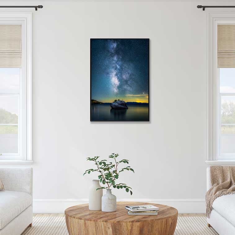 심플 인테리어 액자 Bonsai Rock Milky Way A2 사이즈 가벼운 몰딩 - 메인 이미지