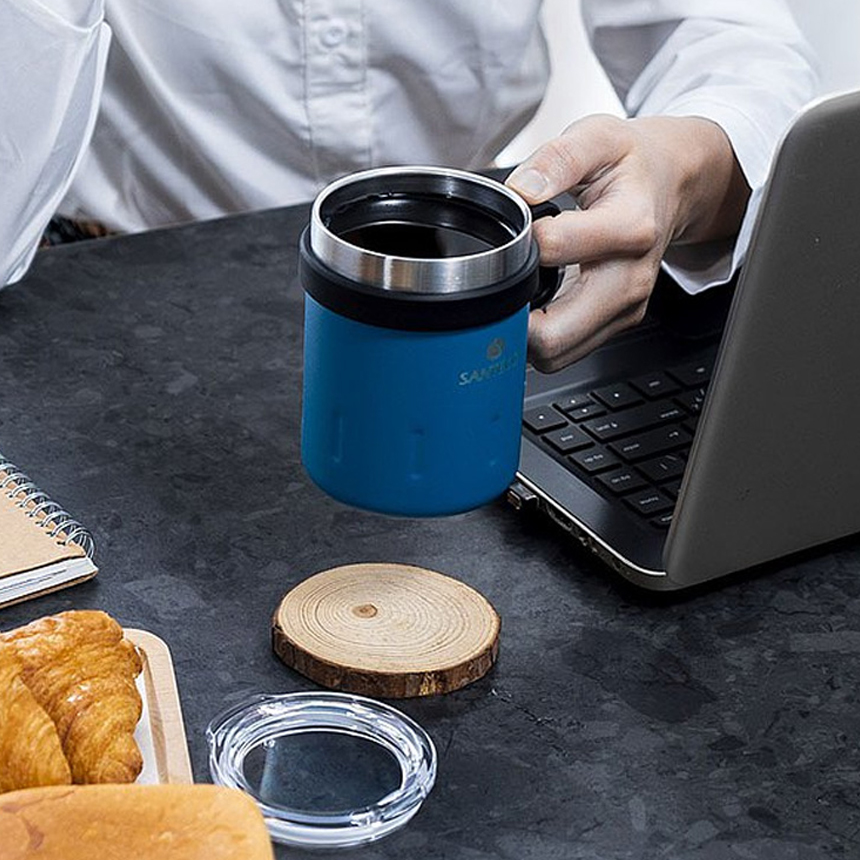 산테코 케미 이중진공 스텐머그컵 350ml 이미지 6