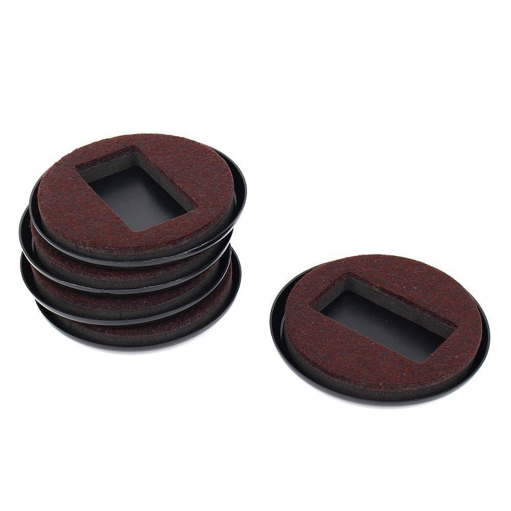 SFW 카페트 전용 의자 바퀴 고정 커버 갈색 5개입 체어 받침 자국 방지