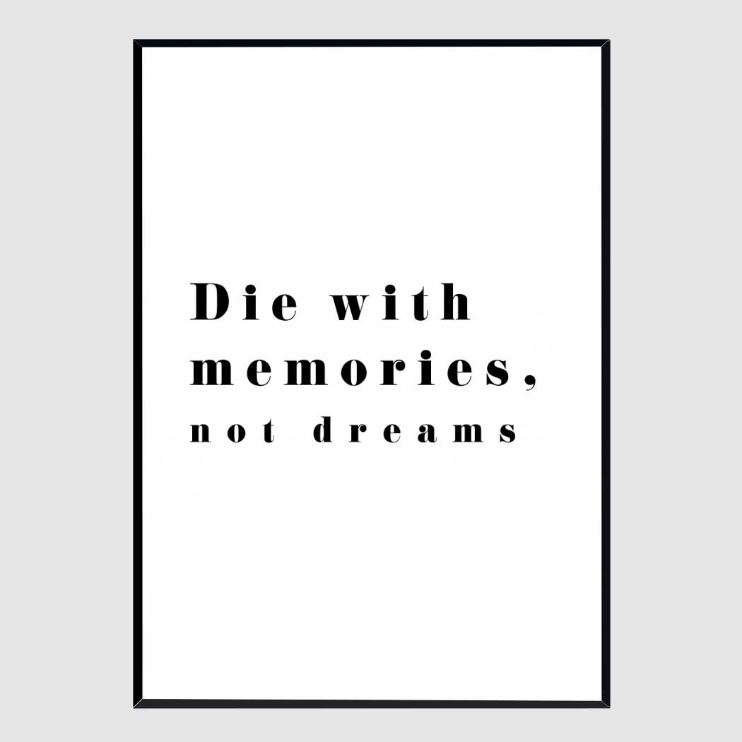 슬림 액자 Die with memories A3 사이즈 가벼운 몰딩 대형 프레임 제작 - 메인 이미지