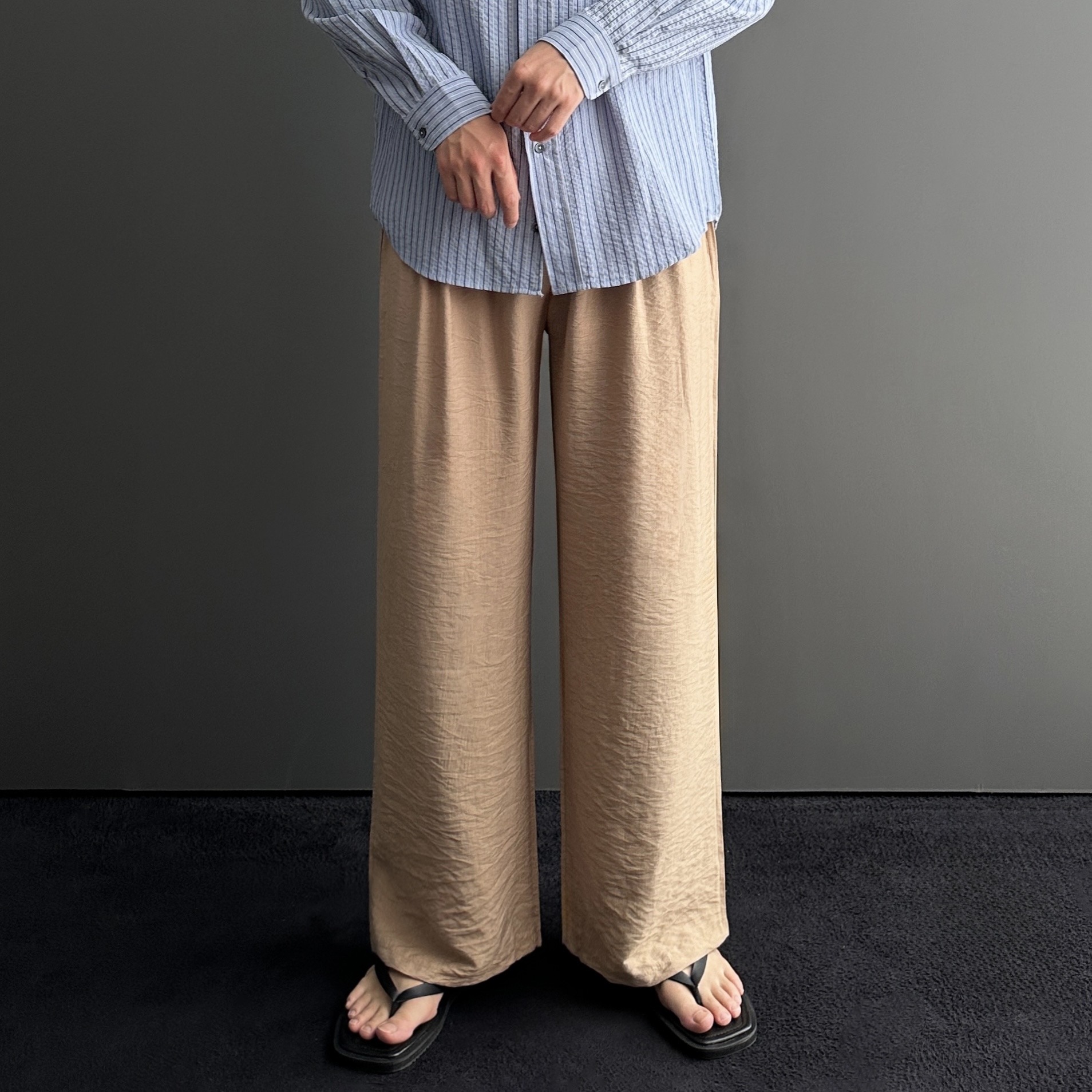 마바지 남자린넨팬츠 남자여름긴바지 - 상세 이미지 3