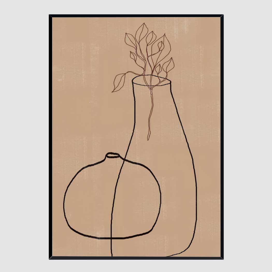 슬림 액자 Vases No6. A3 사이즈 가벼운 몰딩 대형 프레임 제작 웨딩 정사각형 - 상품 이미지