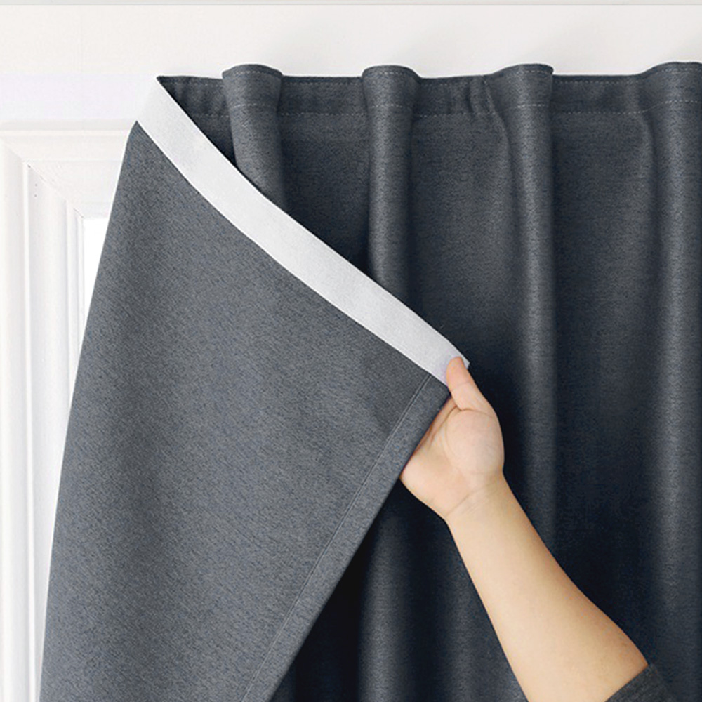 쿨로하 붙이는 암막 커튼 100x 120 120x 150 cm 찍찍이 창문 가림막 원룸