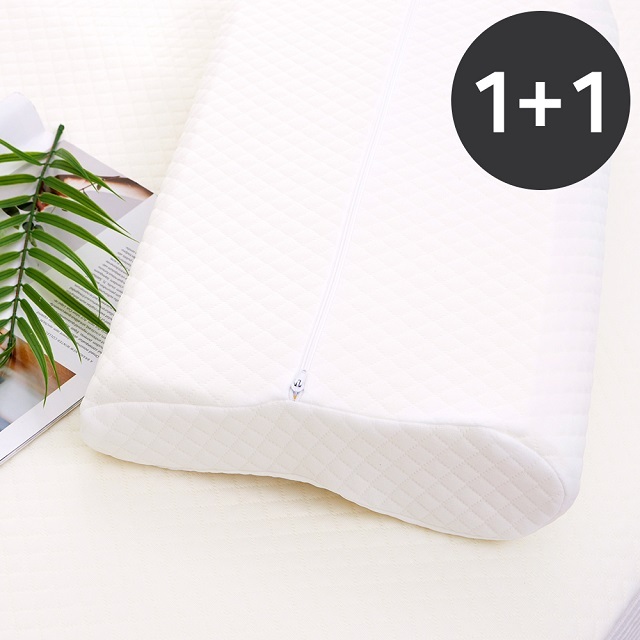 메모리폼 베개 (1+1) 통기성 복원력 수면 침구류 배게 배개 베게 커버 방수 방수베개
