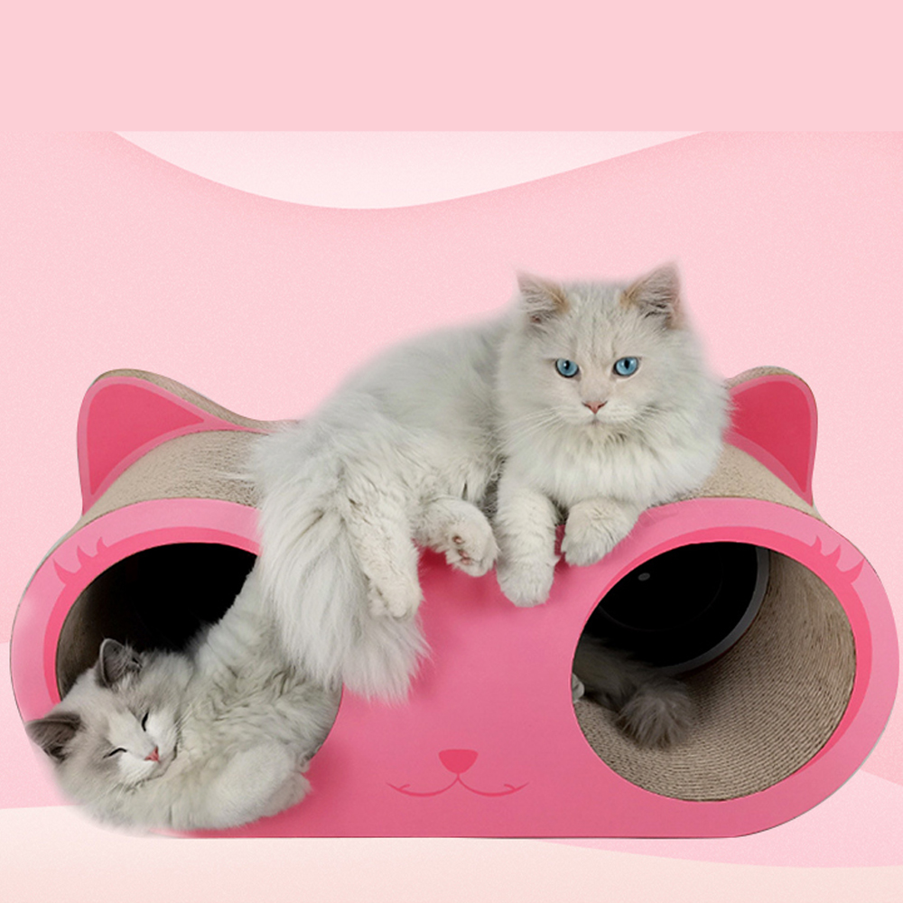 개과천선 어몽드 핑클렛 고양이 스크래쳐 숨숨집 반려묘 고양이 캣 하우스 - 상세 이미지 4