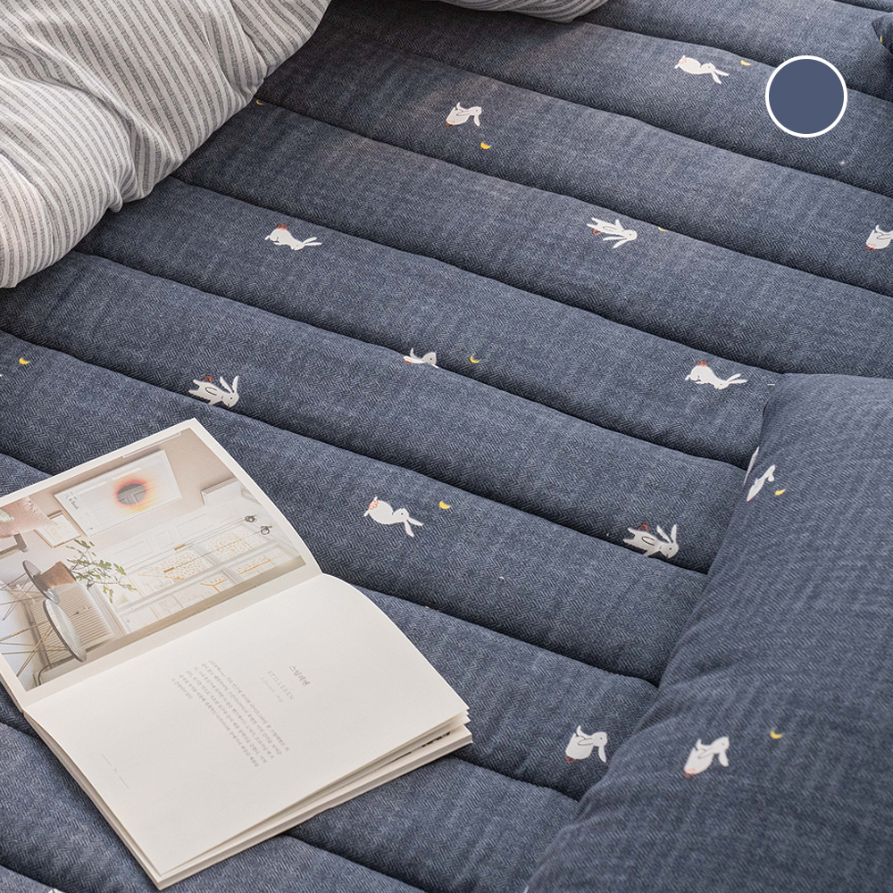 국내 생산 알러지케어 집먼지 진드기 방지 유아 사계절 누빔 매트리스 침대 패드 SS Q