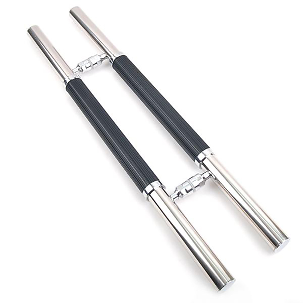 VCB 강화도어 손잡이 골고무 스텐 흑색 340P 가구 인테리어 문손잡이 고정 그립핸들