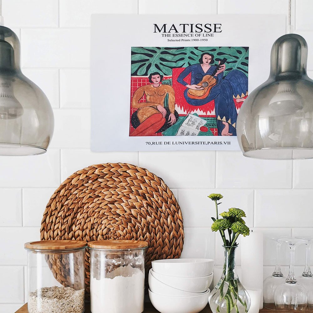 SFr 대형 패브릭 포스터 마티스 유화 M 벽장식 인테리어 그림 가림천 테피스 트리