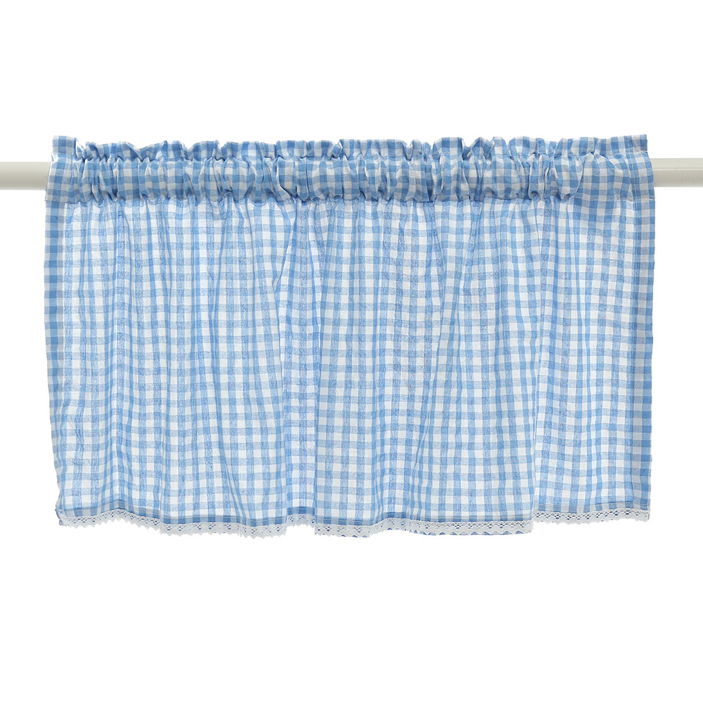 써니 하우스 체크 바란스 커튼 작은창 가리개 반커텐 DT 1341753 주방 창문 부엌