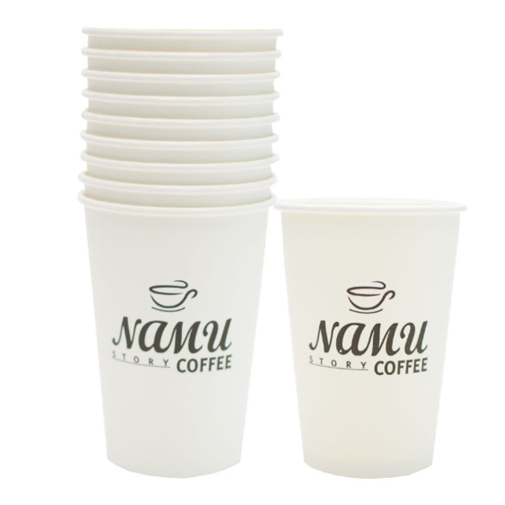 국산 테이크아웃컵 종이컵 뜨거운 음료용 380ml, 10개입, 1개