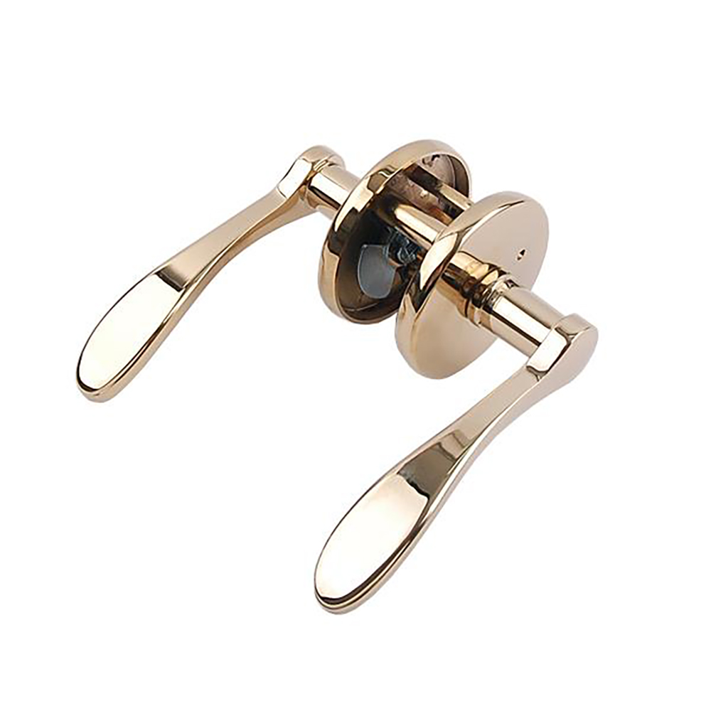 VCB 방문 손잡이 레바 BL 0101 PVD 벨라 골드 버튼형 가구 인테리어 문손잡이