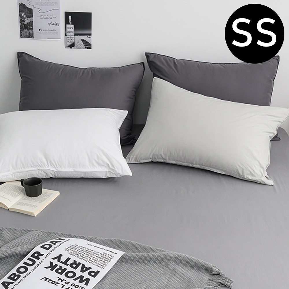 해피니 샤이니 40 수 순면 홑 매트리스 커버 슈퍼 싱글 SS (그레이) 침대