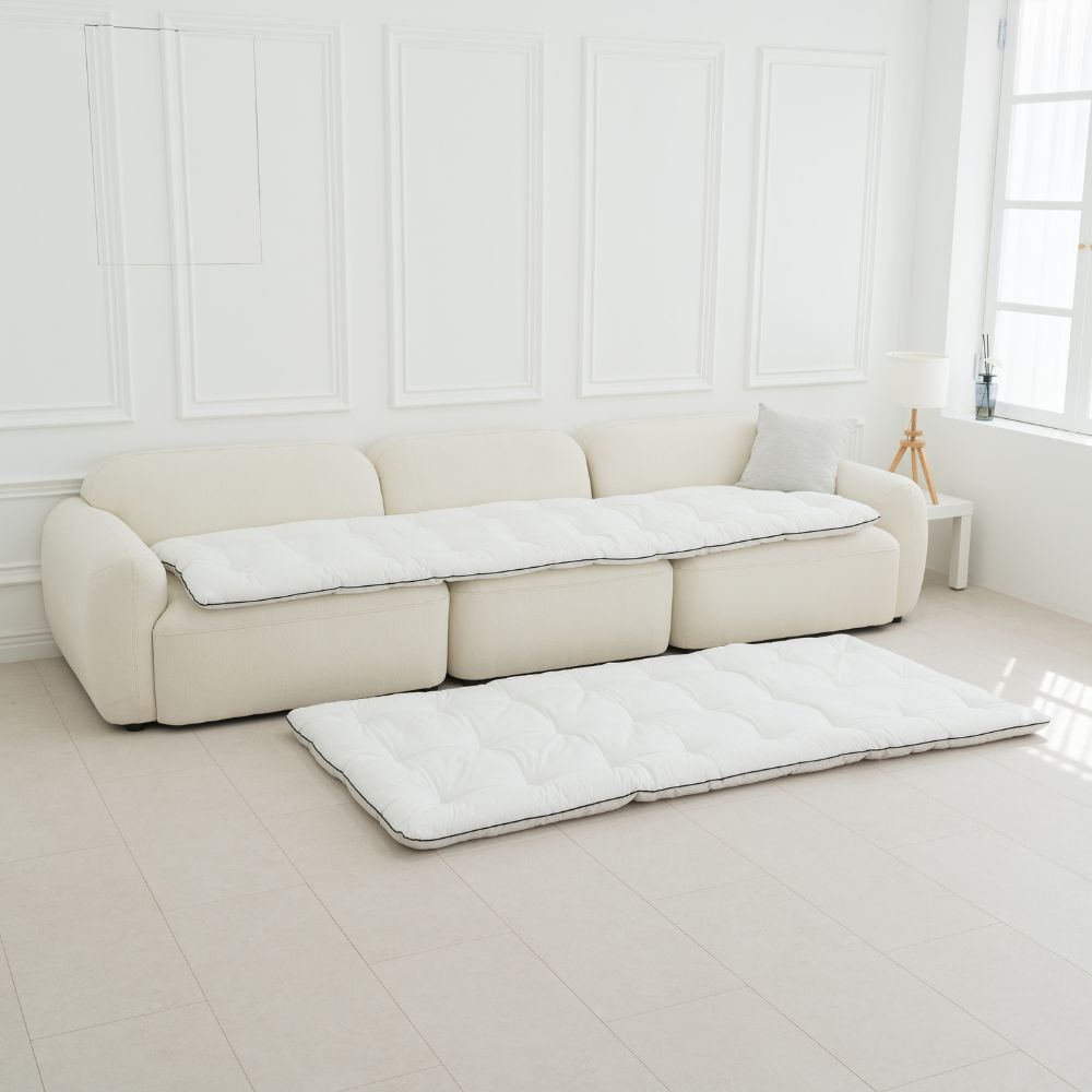 2인용 워싱 순면 소파 패드 65x 140 cm 국내산 100% 패드2 토퍼 3인용