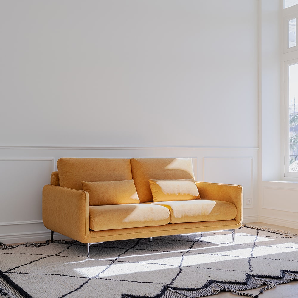 헨지디자인 밀크 갤럭시 3인용 패브릭 소파 홈카페 신혼가구