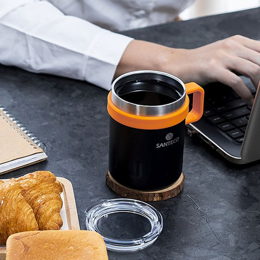 산테코 케미 이중진공 스텐머그컵 350ml - 상세 이미지 4