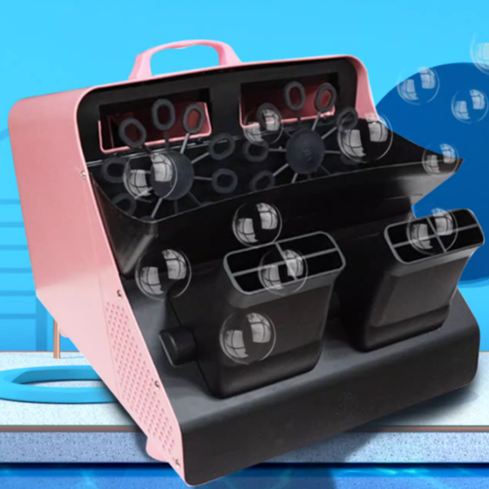 비눗방울 기계 자동 파티 장식 버블머신 거품 장난감 고정 각도 구형 조절 불가 각도5병 오일 포함 A