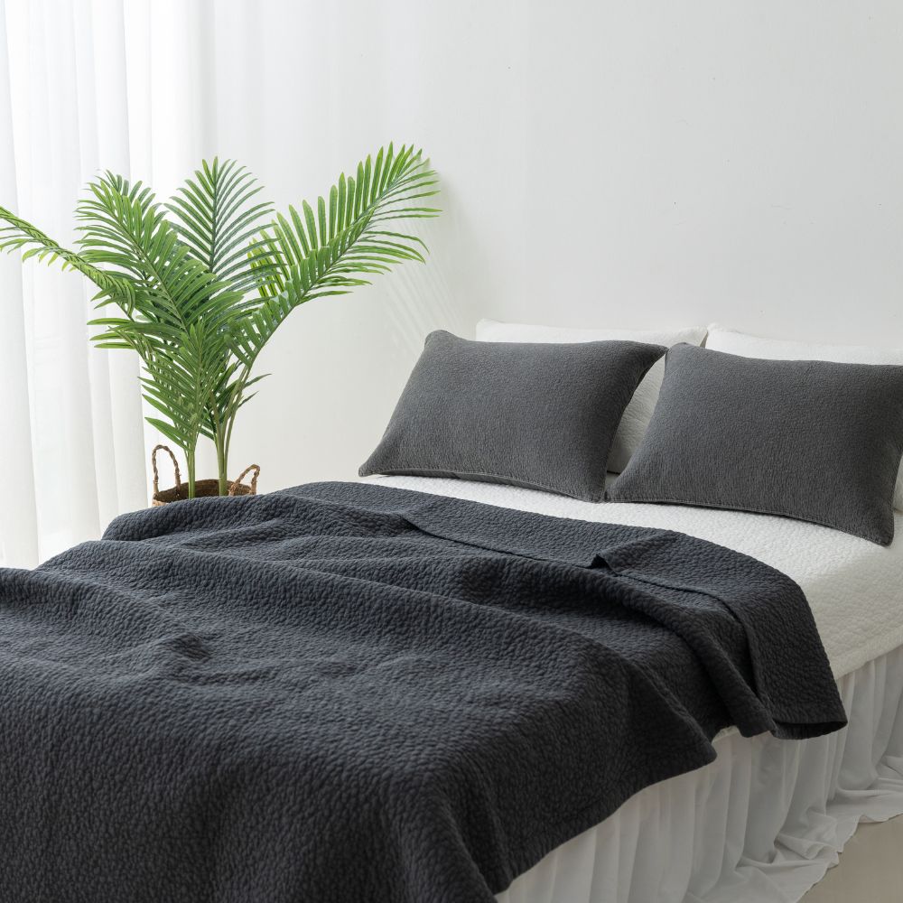 순면 워싱 피그먼트 패드겸 이불 Q사이즈 얇은 여름이불 부드러운 순면이불