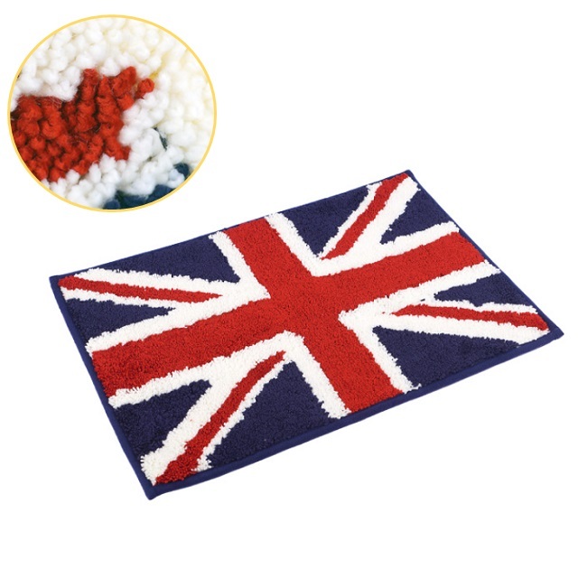 극세사 발매트 60x 40 유니언잭 플래그 욕실 화장실발 주방발 깔판 가정용발 다용도
