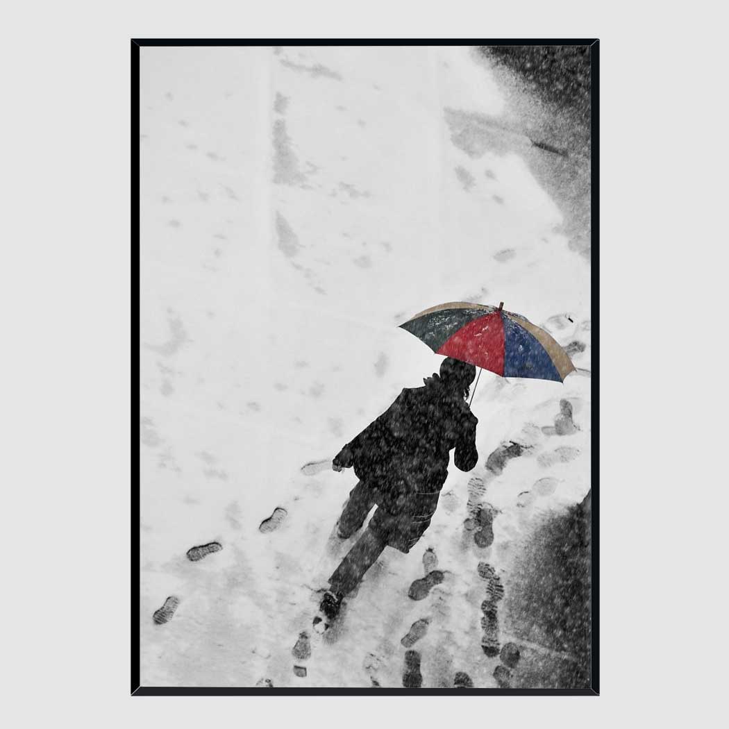 사무실 액자 winter passengers A3 사이즈 가벼운 몰딩 대형 프레임 제작 - 메인 이미지