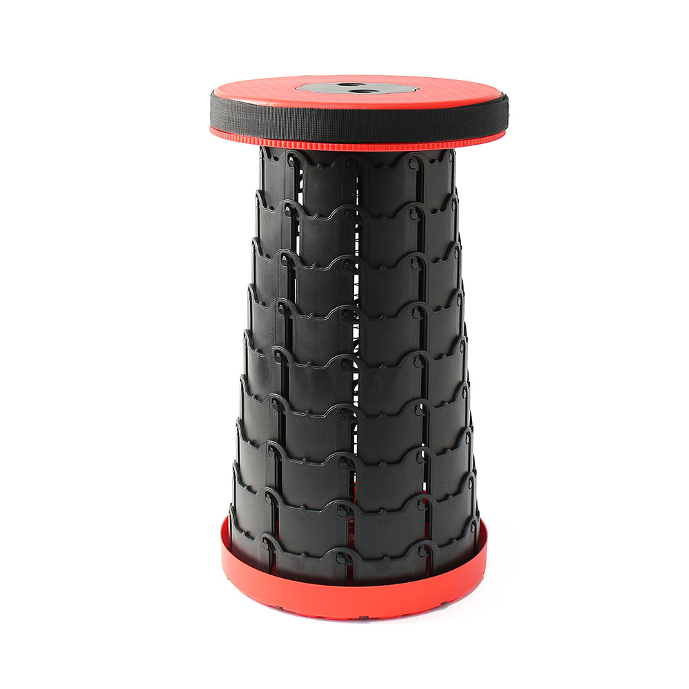 아코디언 접이식 휴대용 의자( 레드) 여행 DT 1290469 높이 조절 자바라 캠핑 - 상품 이미지