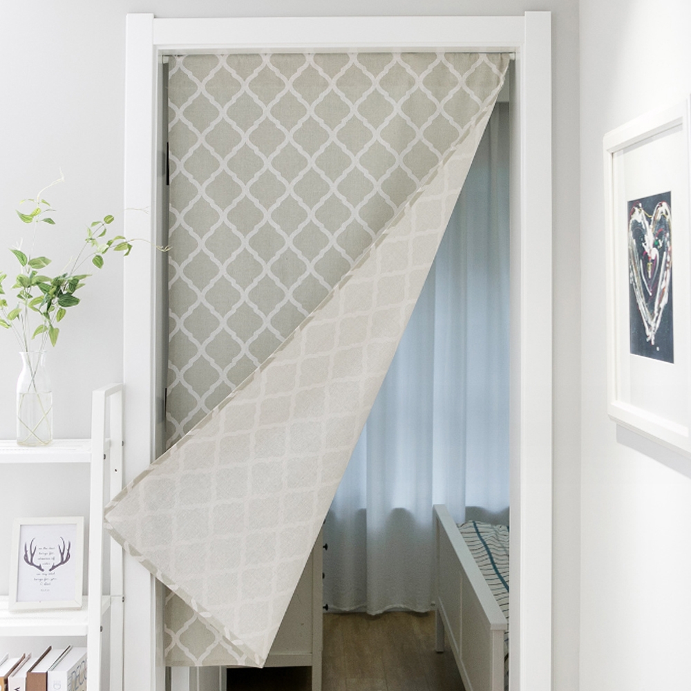 다이아 패턴 가림막 커튼 가리개 주방 작은창 패브릭 공간 분리 가림막천 바란스