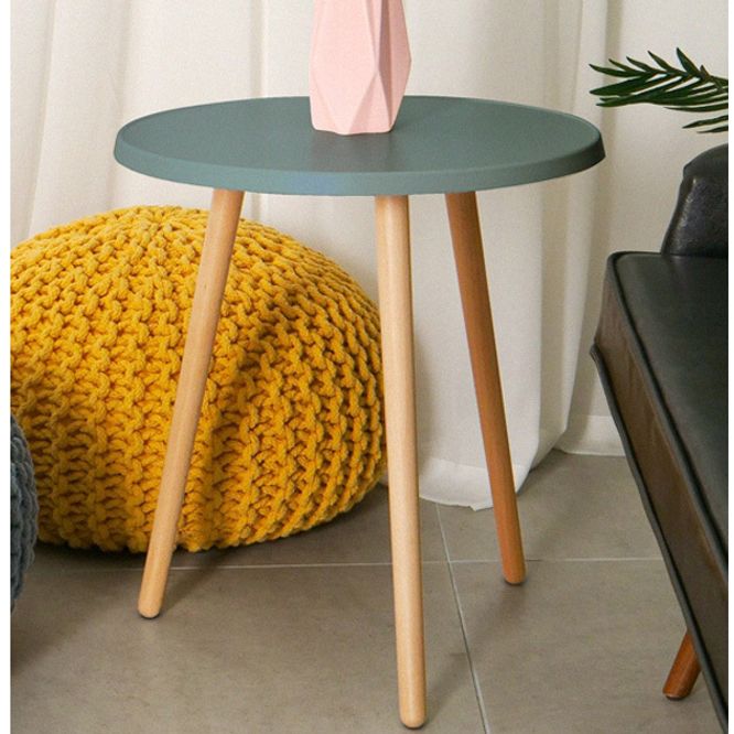 원형 티 테이블 책상 화분 거실 간이 탁자 그레이 카페 사이드 접이식 원목 원형티 미니