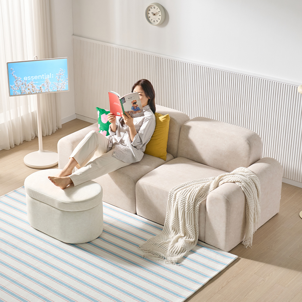 마네 3인용 모듈 소파 기능성 패브릭 3인 쇼파