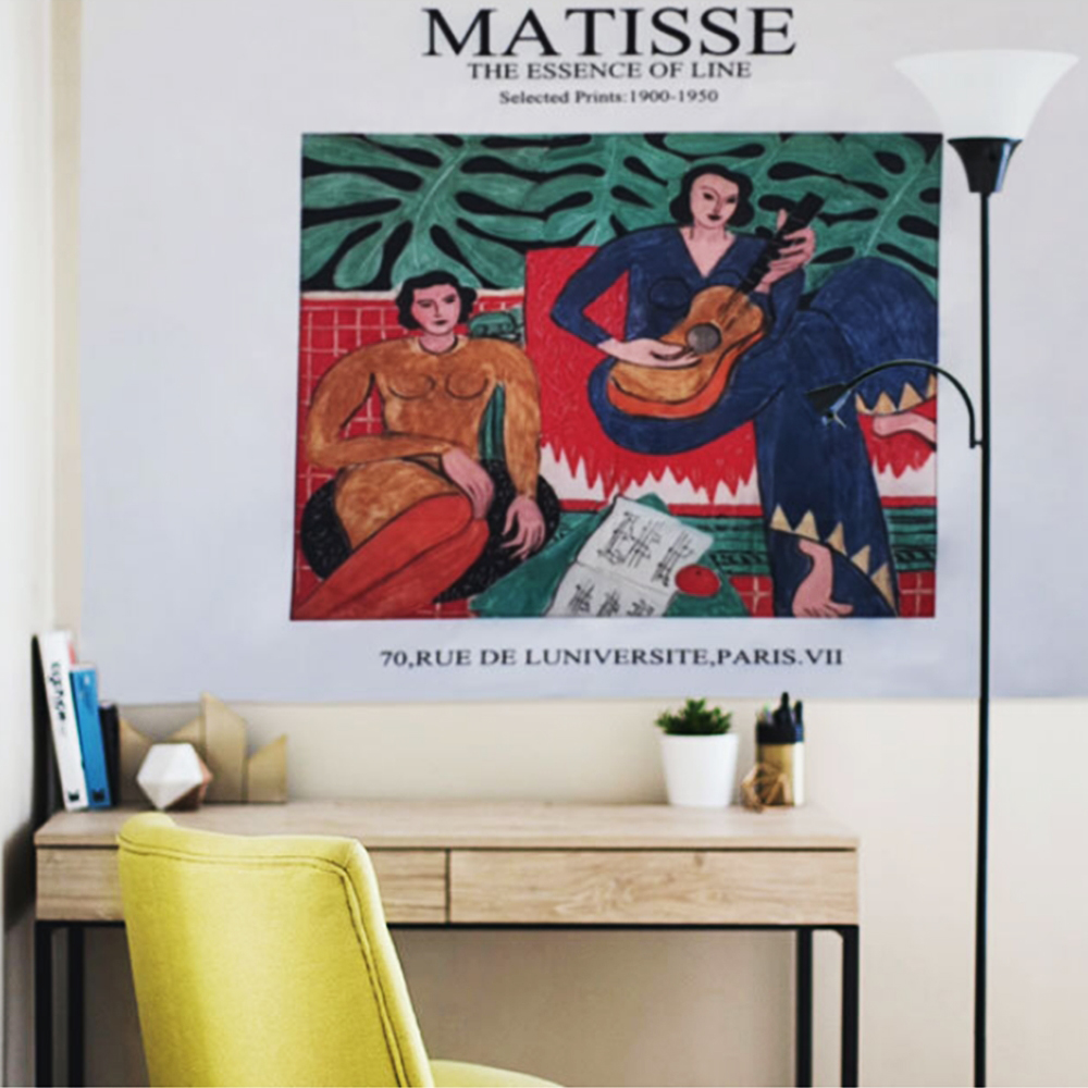 명화 포스터 마티스 거실 현관 인테리어 패브릭 그림 벽장식 가림천 테피스 트리 액자