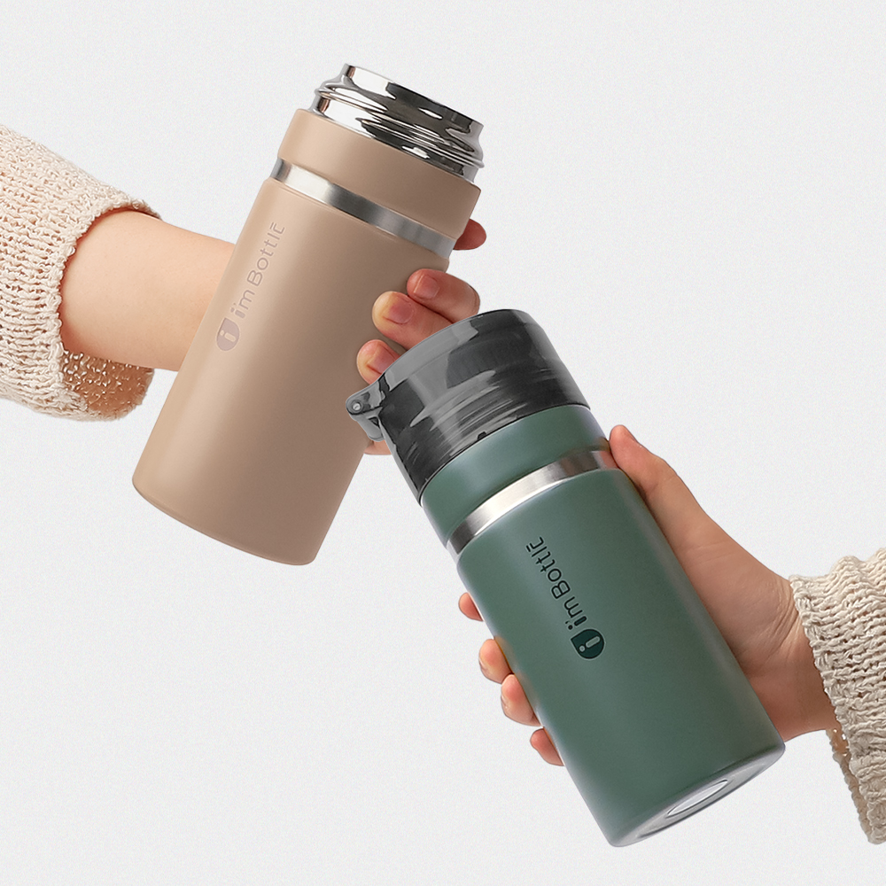 얼음안녹는 펌볼 텀블러 500ml 이중 보온보냉 스텐보틀 - 상품 이미지
