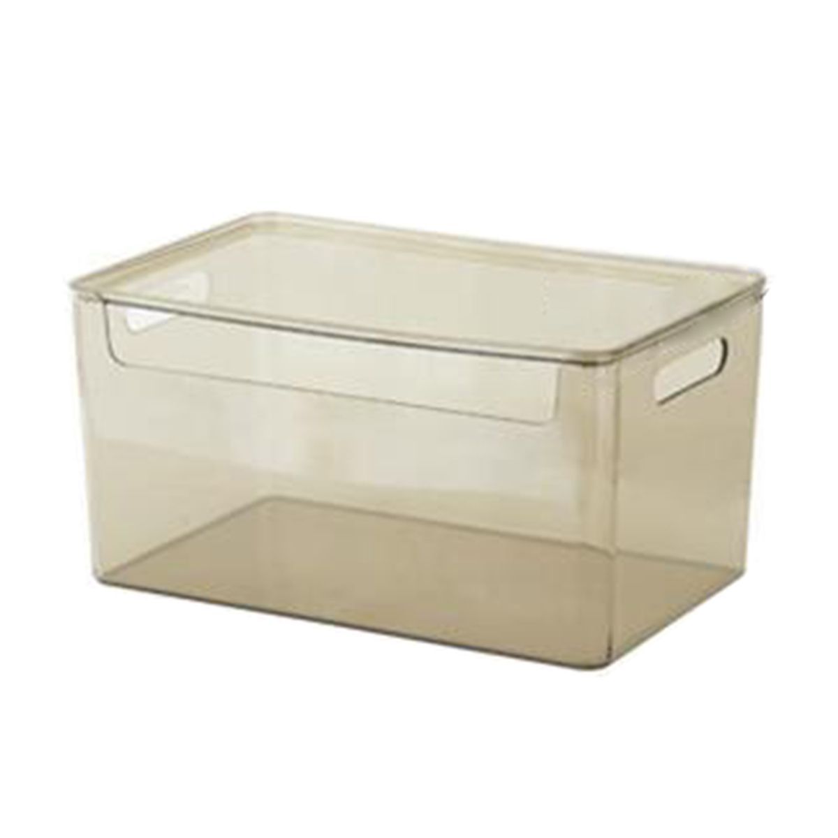 PET 뚜껑있는 펜트리 수납함 적층 리빙 박스 (대 ) 팬트리 정리함 옷수납 옷장정리