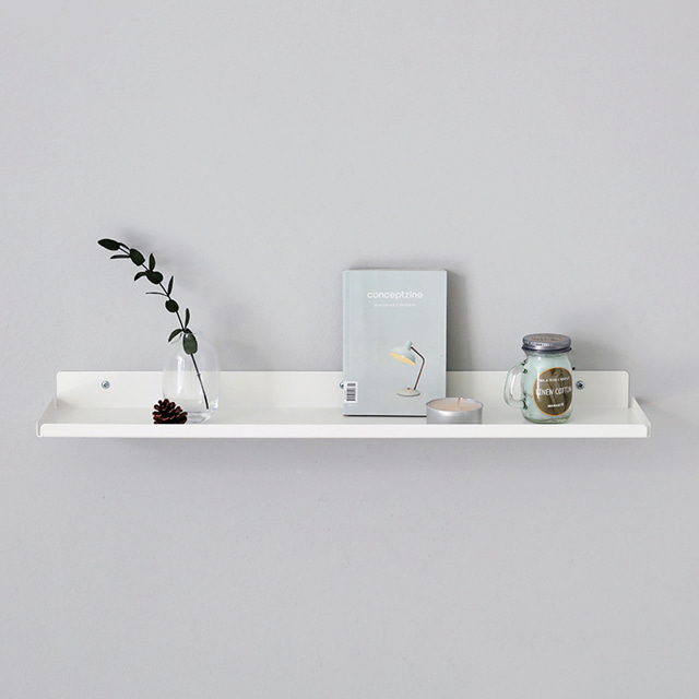 KRUSS 벽선반 60x12x4 600x120x40mm, 4단, 화이트 3551.4638