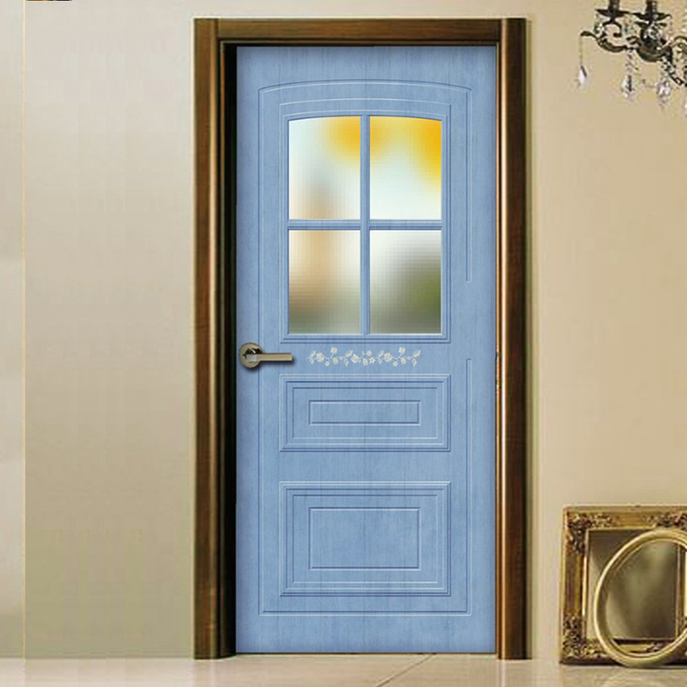 현관 시트지 방문 포인트 리폼 인테리어 필름 BLUE 셀프 현관문 문리폼