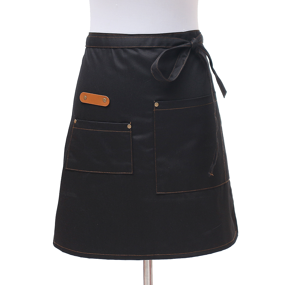 앨버트 허리 앞치마 주방 카페 블랙) 주부 미니 반앞치마 허리랩 서빙 쉐프 셰프