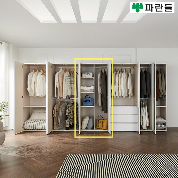 파란들가구 800 도어형 정리옷장 선반옷장 장롱장농 수납장 - 상세 이미지 3