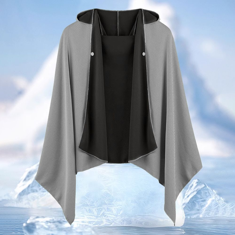 후드 비치 타올 쿨링 극세사 스포츠 물놀이 대형 타올