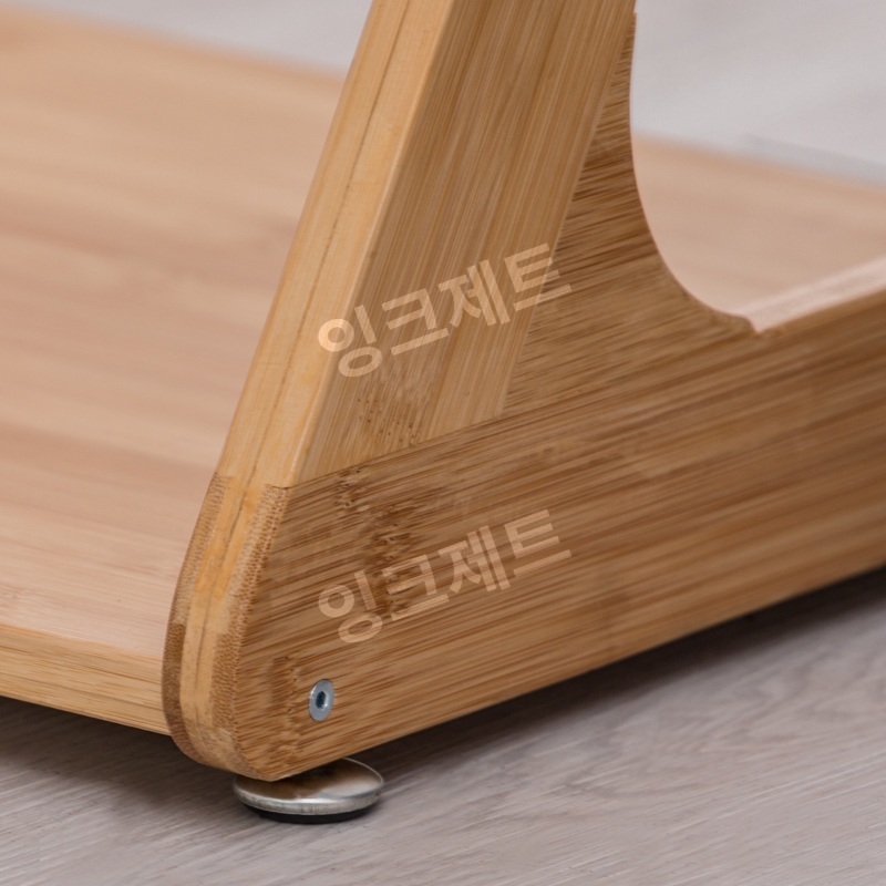 우드웨건 수납장 바퀴 협탁 사이드 z형 월넛 노트북 제트 두번째레이어+기본색상36.5CM - 상세 이미지 4