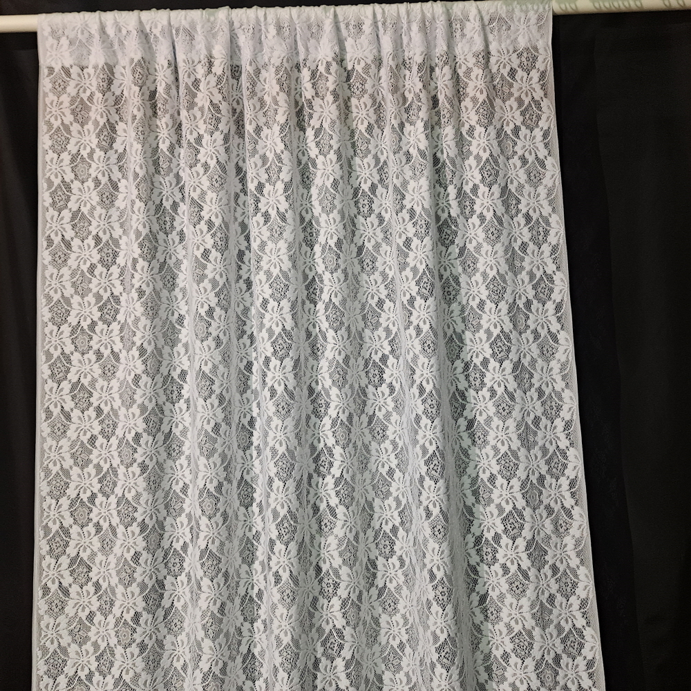 레이스 커튼 장미꽃 디자인 가리개 가림막 창문 칸막이 공간 분리 망사 빈티지 커텐