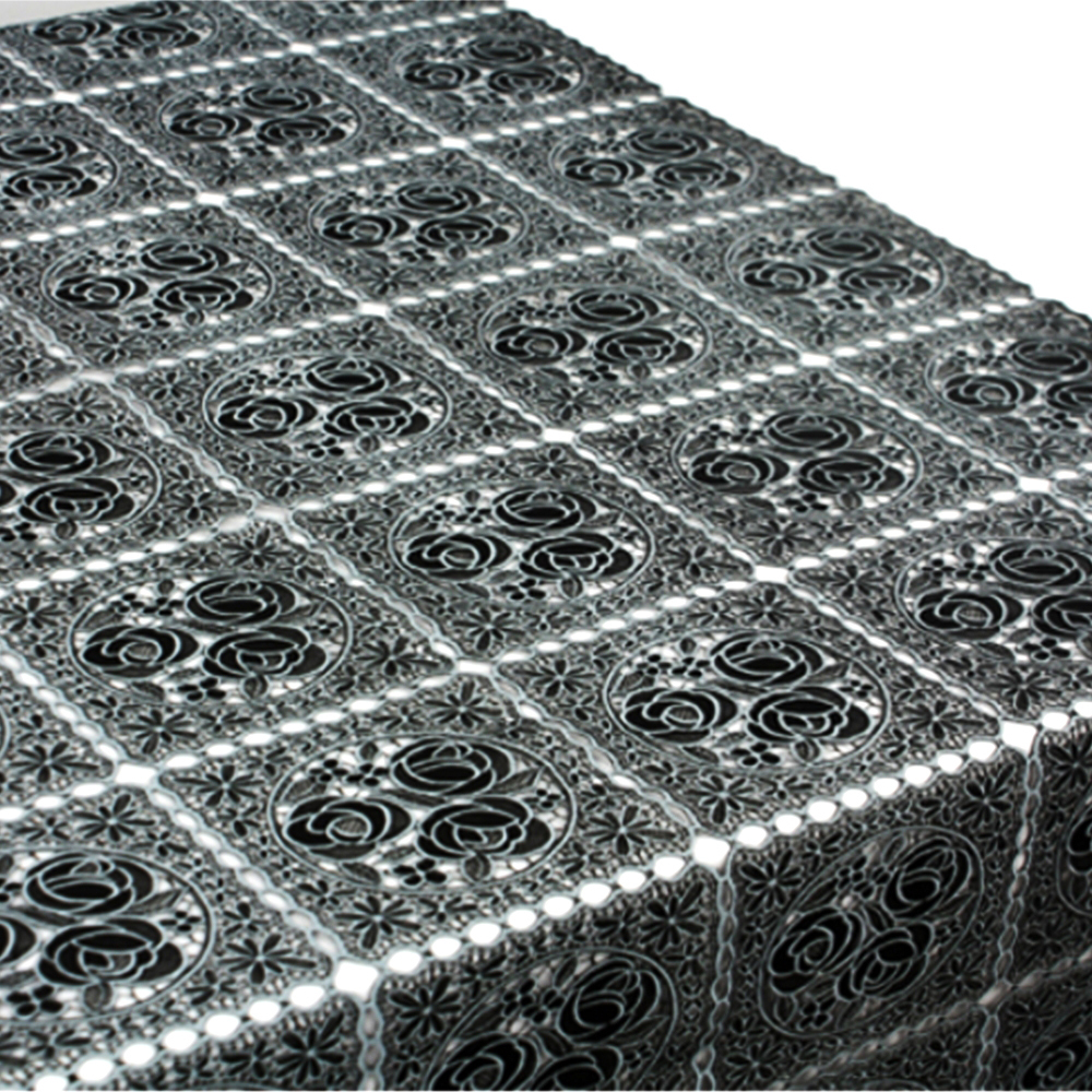 블랙 레이스 시트 꽃무늬 테이블 매트 장식 식탁보에 파티 장소 우리집 거실 탁자 주방