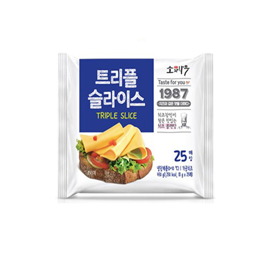 동원 소와나무 트리플 슬라이스 치즈 450g : WS푸드마켓