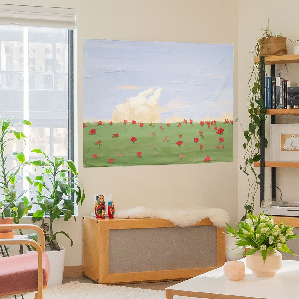 SFr 대형 패브릭 포스터 유화 지평선 M 인테리어 소품 벽장식 집꾸미기 벽인테리어