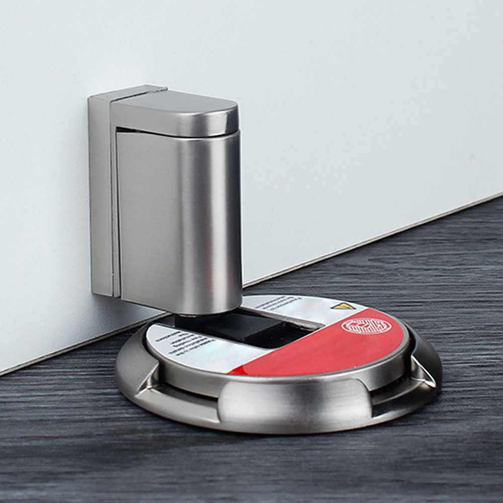 체크락 회전 도어 스토퍼 무타공 문쾅 방지 도어캐쳐 바닥도어 현관문 닫힘 고정 손끼임