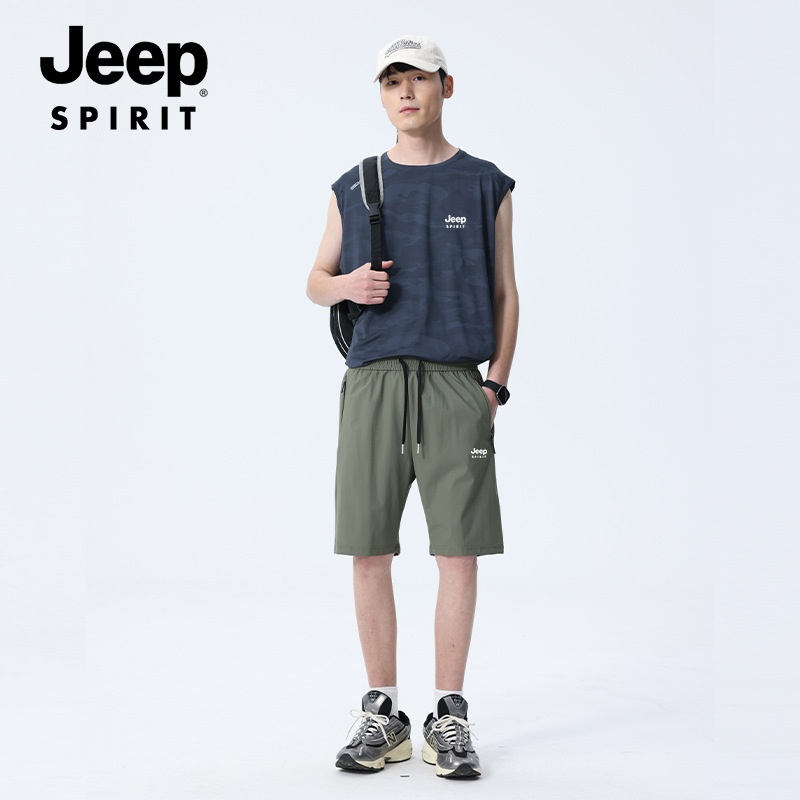 JEEP 지프 남자 트레이닝복 세트 여름 헬스복 운동복 - 상세 이미지 4